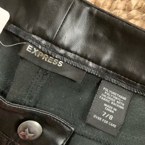 Vintage faux leather pants